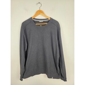 Stio Mens XL Sweetwater Fleece Crewneck Pullover Magnet Grey 200403-001 Sweater